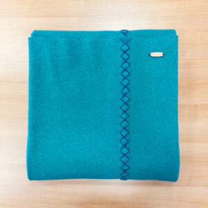 Wollen Wade Krachtige Eenvoud - donker turquoise